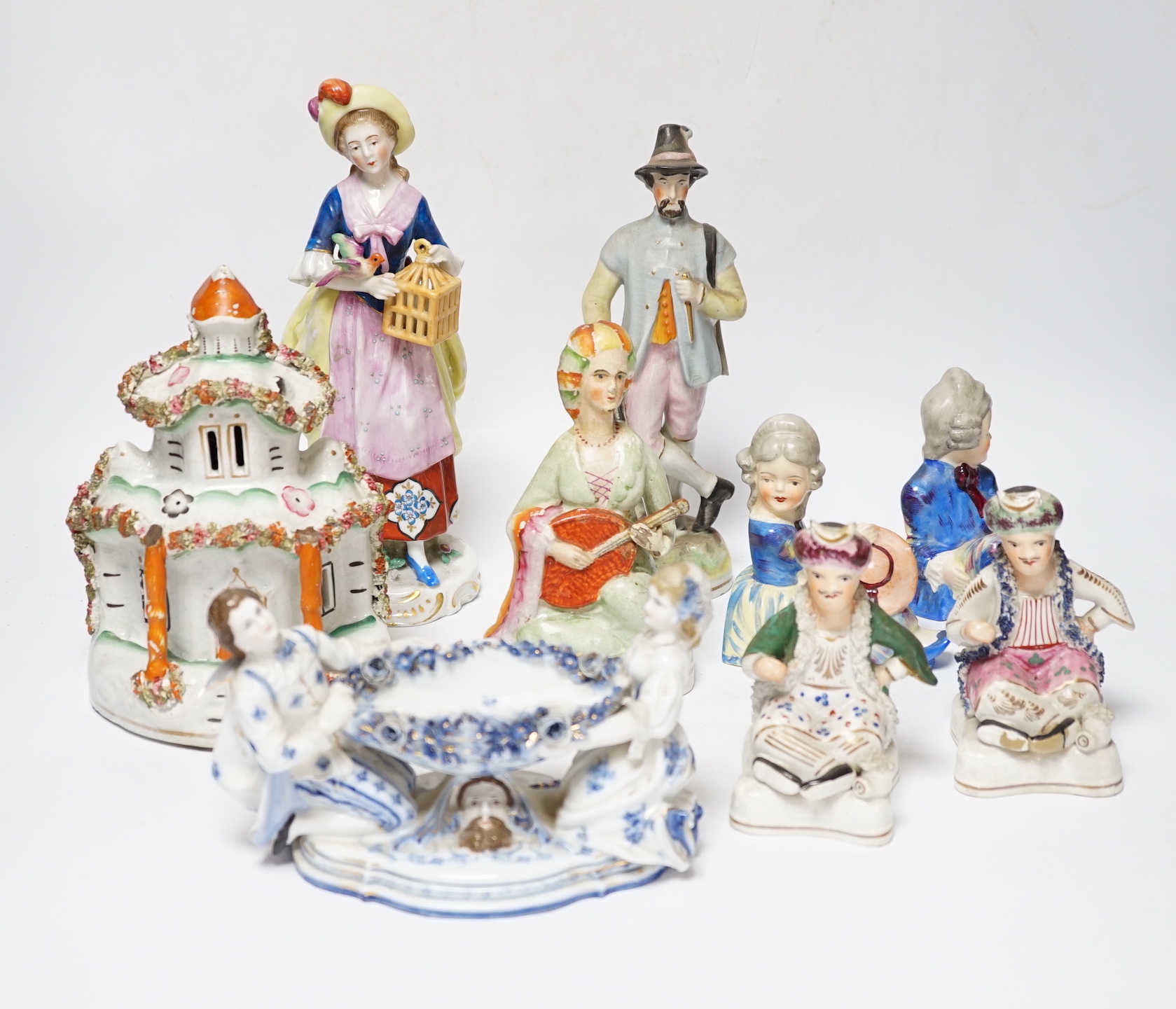 A group of Victorian and later ceramics including Staffordshire